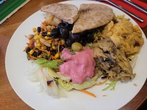 Vegan Mezze #Veganuary at Kyffin Cafe Deli in Bangor