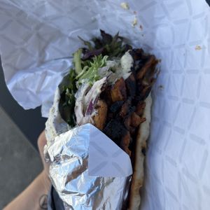 BBQ Chick’n Wrap  at The Hwy Cafe in Pemberton