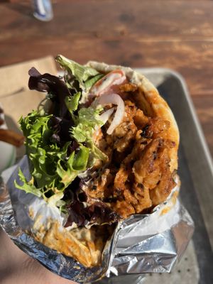 Buffalo chicken wrap  at The Hwy Cafe in Pemberton