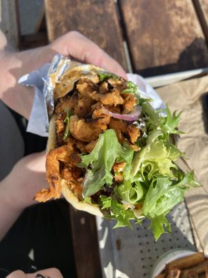 Buffalo wrap  at The Hwy Cafe in Pemberton