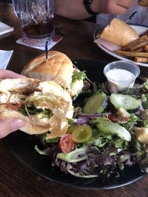 Angry Vegan Chi’ken Sandwich  at The Green Pig Pub in Salt Lake City
