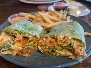 Tiger buffalo wrap   at The Green Pig Pub in Salt Lake City