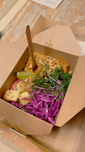 #1 tofu bowl at Vegan Place in Tbilisi