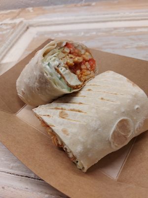 Gyro wrap at Vegan Place in Tbilisi