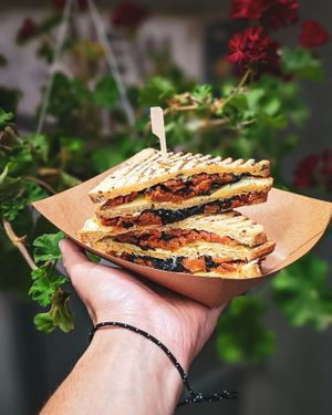 Vegan Salmon Sandwich ! at Vegan Place in Tbilisi