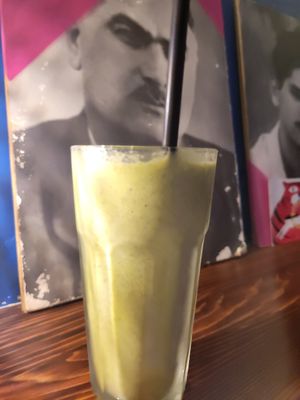 Charity Green smoothie at Vegan Place in Tbilisi