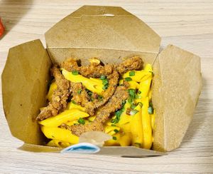 ‘Mac and cheese'  at Vegan Place in Tbilisi