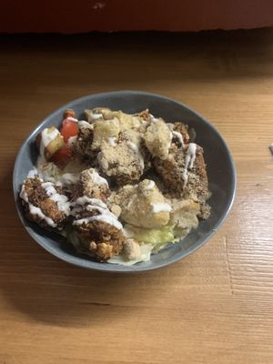 Vegan cesar salad  at Vegan Place in Tbilisi