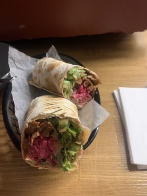 Shwarma wrap  at Vegan Place in Tbilisi