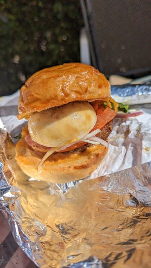 Special - Vegan poached egg at Little Barn Coffee House in Los Angeles