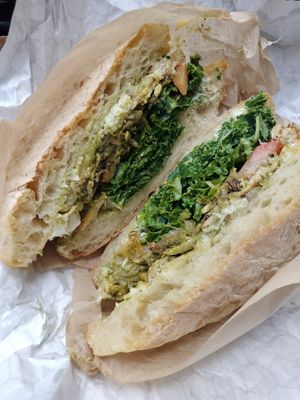 Chicken pesto at Little Barn Coffee House in Los Angeles
