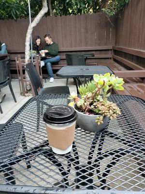 Patio at Little Barn Coffee House in Los Angeles