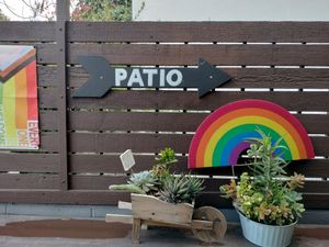 Sign at Little Barn Coffee House in Los Angeles