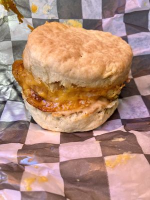 Bacon Biscuit  at Little Barn Coffee House in Los Angeles