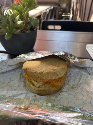 Bacon Biscuitt  at Little Barn Coffee House in Los Angeles