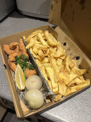 ‘Scampi’ supper   at #fish - Marchmont in Edinburgh