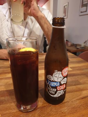Sugar free coke at Oliveira Kitchen in East London