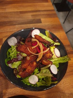 Calamari very good at Oliveira Kitchen in East London