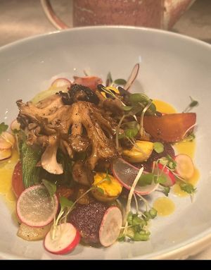 Hen of the woods! at Oliveira Kitchen in East London