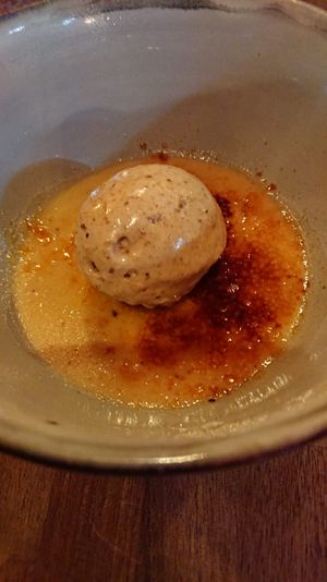 A decidedly odd yet fascinating dessert at Oliveira Kitchen in East London