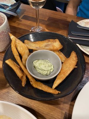 Banana blossom at Oliveira Kitchen in East London