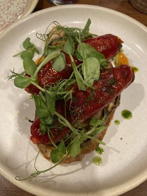 The sausage starter, really nice  at Oliveira Kitchen in East London