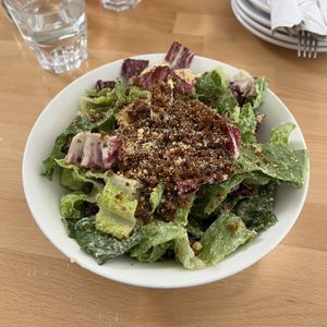 Caesar Salad, add bacun crumble  at Pizzeria Grano in Vancouver