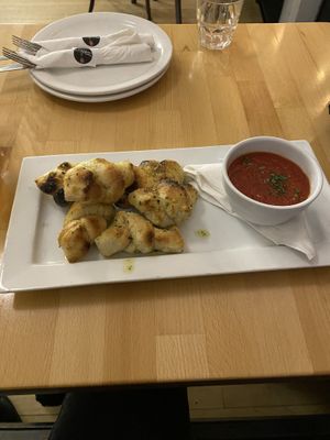 Garlic knots - delicious!  at Pizzeria Grano in Vancouver
