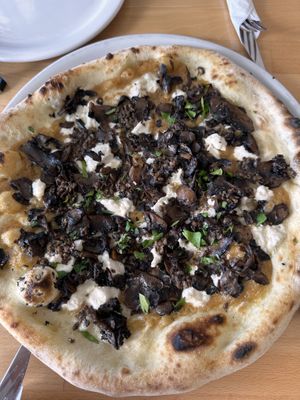 The TARTUFO pizza  at Pizzeria Grano in Vancouver