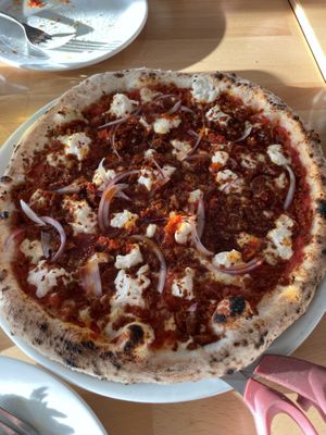 Bee sting  at Pizzeria Grano in Vancouver