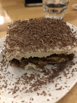 The tiramisu is SO GOOd  at Pizzeria Grano in Vancouver