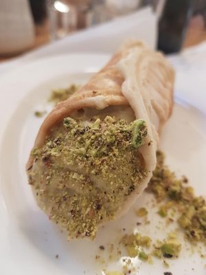 Pistachio Cannoli at Pizzeria Grano in Vancouver