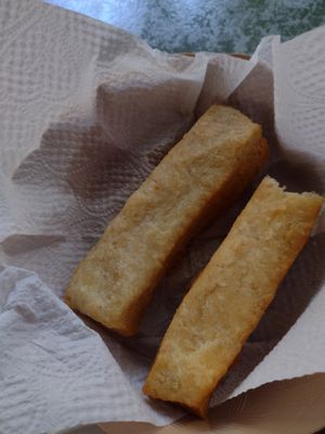 Unknown items. Non descript flavor but reminded me of tofu at Gopals - Vegetariano's in Cancun