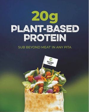 20g Plant-Based Protein.  Beyond Meat Pita. at Pita Pit in Roseburg