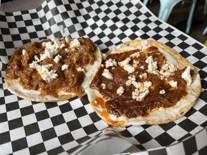 tostadas de tinga  at Chilango PDX in Portland
