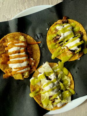 Best tacos I've ever had! It is a brick & mortar not a food cart. at Chilango PDX in Portland