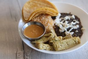 Chicharrón en Salsa Verde Bowl. at Chilango PDX in Portland
