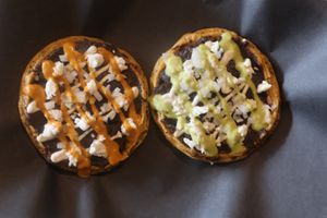 Two sopes at Chilango PDX in Portland