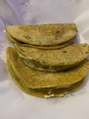 Quesadilla sampler (queso fresco YES PLZ) 😋  at Chilango PDX in Portland