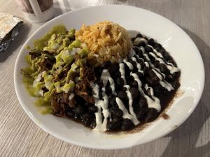 Bowl con Jackfruit Suadero  at Chilango PDX in Portland
