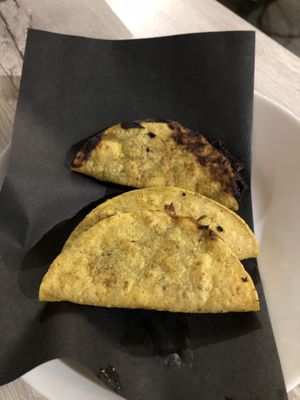 Mini quesadillas with different fillings and salsas inside  at Chilango PDX in Portland