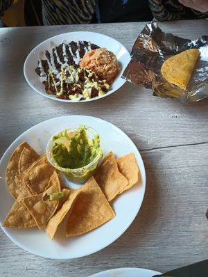 Guac and taco bowl at Chilango PDX in Portland