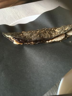 Mole taco at Chilango PDX in Portland