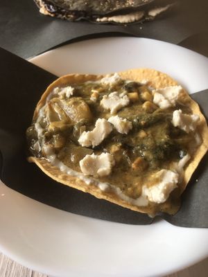 Poblano tostada at Chilango PDX in Portland