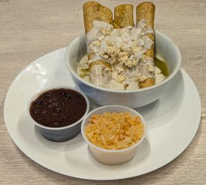 Flautas Ahogadas at Chilango PDX in Portland