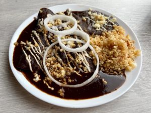 Enmoladas!  at Chilango PDX in Portland