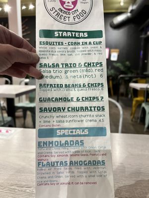 Menu  at Chilango PDX in Portland