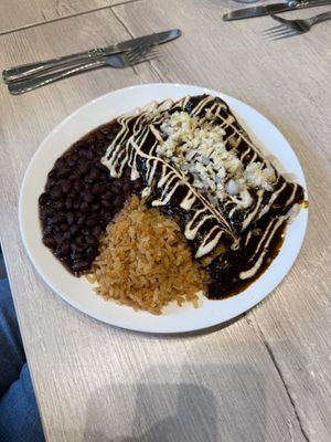 The special enmoladas   at Chilango PDX in Portland