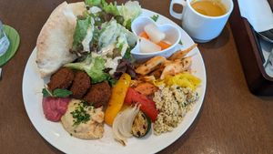 ヴィーガンランチ at Cafe Absinthe カフェアブサン in Osaka