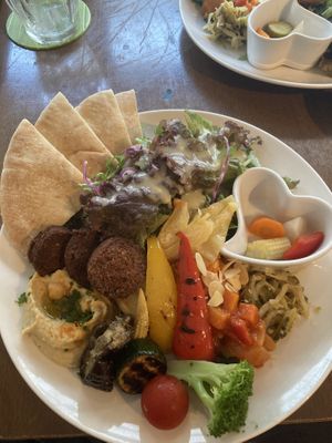 Lunch plate— wow!!  at Cafe Absinthe カフェアブサン in Osaka